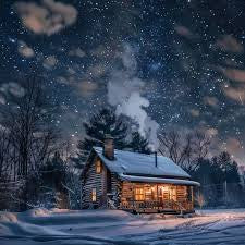 Cozy Cabin in Winter