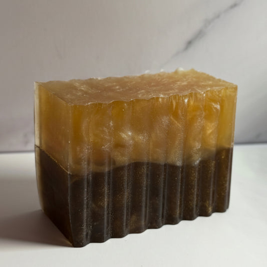 Argan & Shea Butter Shampoo Shave Soap Bar in Coffee