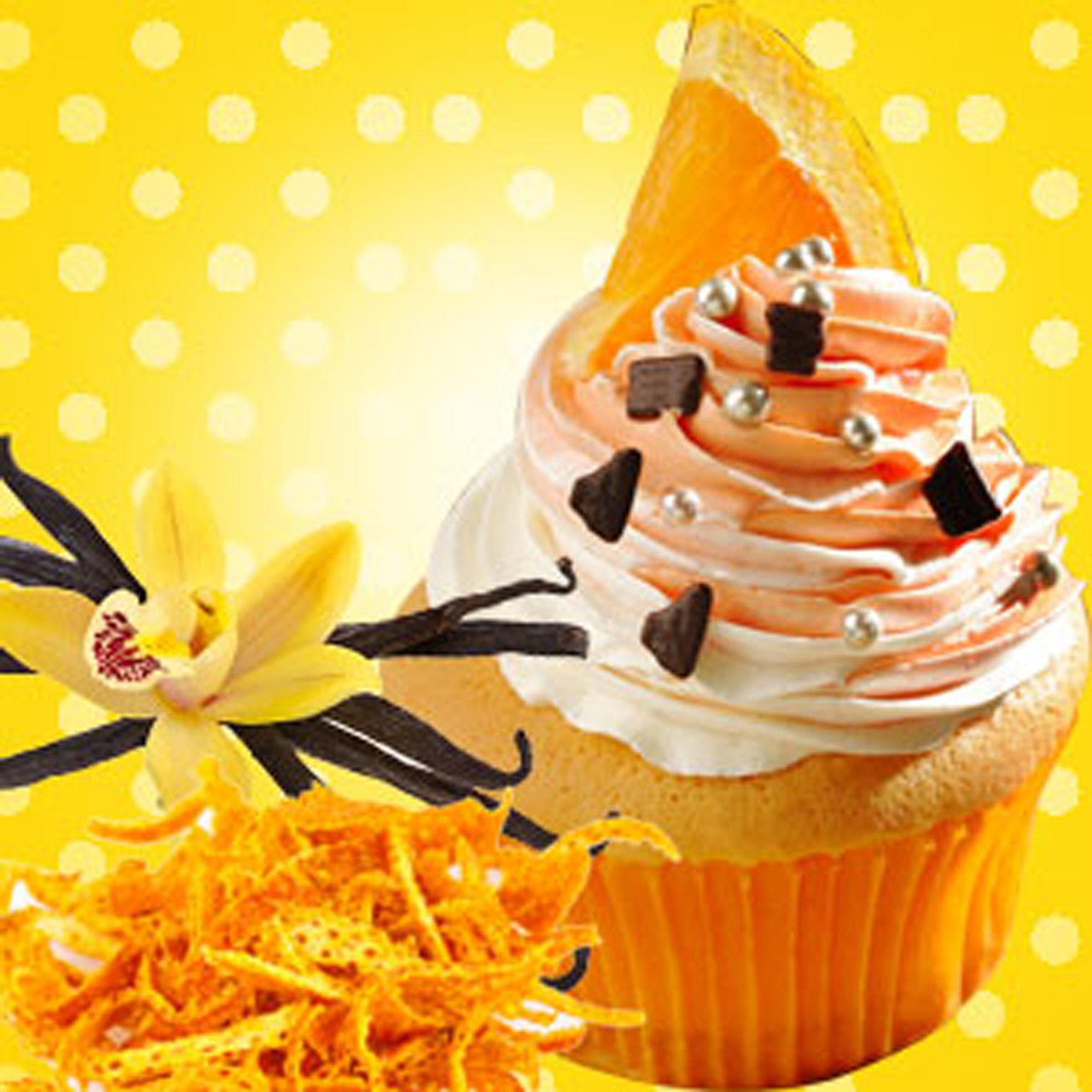 Orange Cream Cupcake