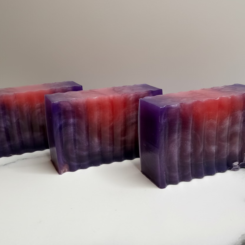 Argan & Shea Butter Shampoo Shave Soap Bar in Sakura type