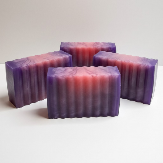 Argan & Shea Butter Shampoo Shave Soap Bar in Sakura type