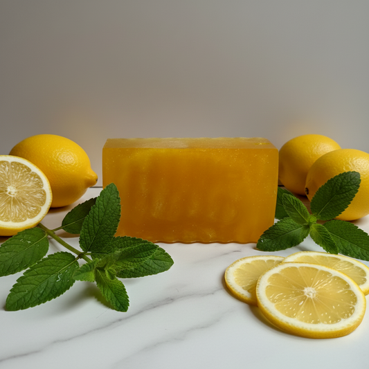 Argan & Shea Butter Shampoo Shave Soap Bar in Lemon Verbena