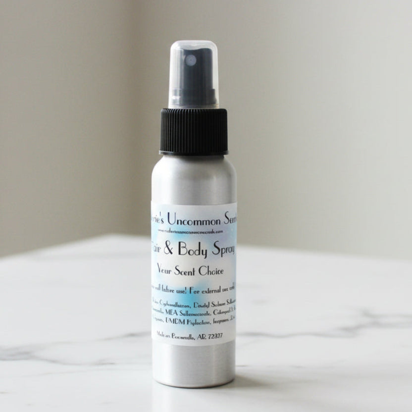 Hair & Body Spray Sizes & Scents